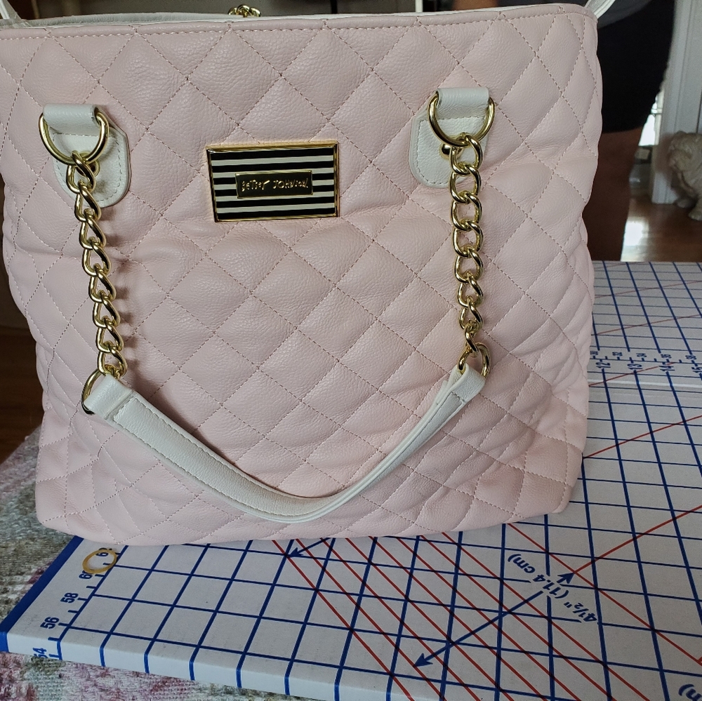 Large bag, white light pink